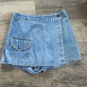 Denim skort